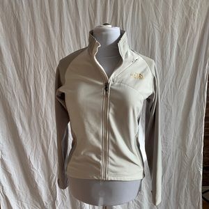 The north face flight series grey and white zip up